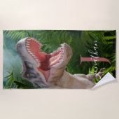 Dinosaurs T Rex Jungle Jurassic World Strandtuch (Vorderseite)
