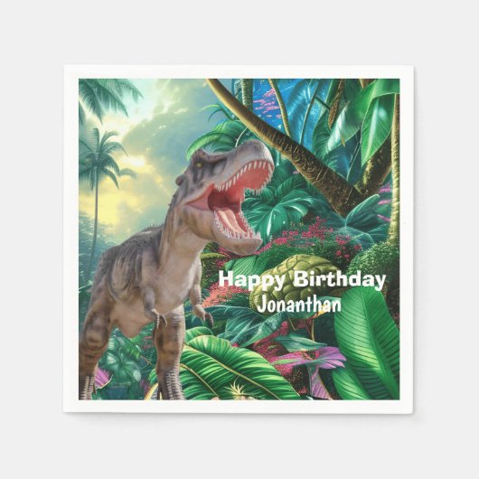 Dinosaurs T Rex kids Jurassic World Serviette (Vorderseite)