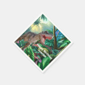 Dinosaurs T Rex kids Jurassic World Serviette (Ecke)