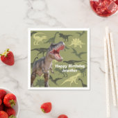 Dinosaurs T Rex Pattern Serviette (Beispiel)