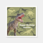 Dinosaurs T Rex Pattern Serviette (Vorderseite)