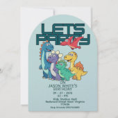 Dinosaurs Themed Boy Birthday Invitation  Einladung (Vorderseite)
