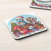 Dinosaurus Christmas , Getränkeuntersetzer (Linke Seite)