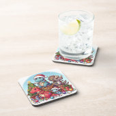 Dinosaurus Christmas , Getränkeuntersetzer (Rechte Seite)