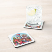 Dinosaurus Christmas , Getränkeuntersetzer (Rechte Seite)