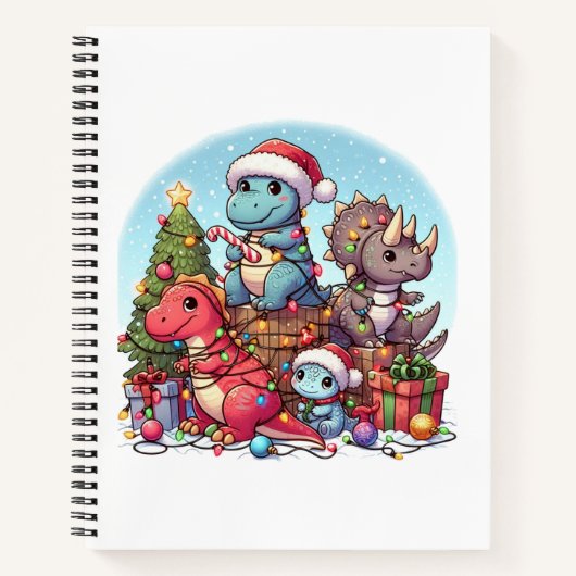 Dinosaurus Christmas , Notizblock (Vorderseite)