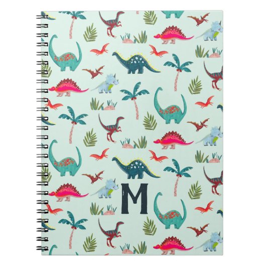 Dinosaurus niedliche Jungs drucken alles Notizblock (Vorderseite)