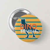 Dinosaurus Prähistorisches Jurassik-T-Rex-Tier Button (Vorne & Hinten)