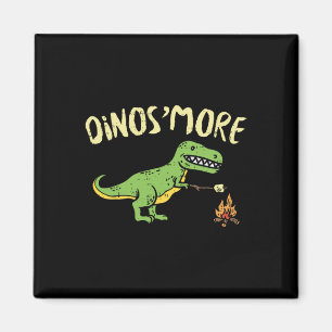 Dinosmore Lustiger Dino Smore Camping Dinosaur Cam Magnet