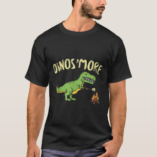 Dinosmore Lustiger Dino Smore Camping Dinosaur Cam T-Shirt