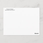 Dinosuar entwirft blaue und grüne Muster Dino Gesc Postkarte (Rückseite)