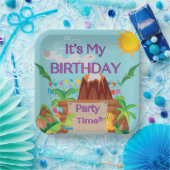 Dinosuar Volcano Boy Geburtstagsparty Pappteller (Party)