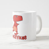 Dinotykes Ty ist ein Tyrannosaurus Rex Jumbo-Tasse (Vorderseite Rechts)