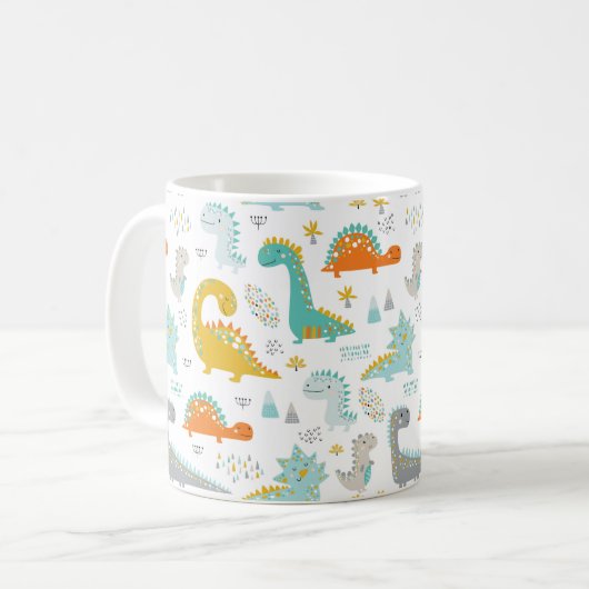 Dinousaurs Tasse für Kinder (Vorderseite Links)