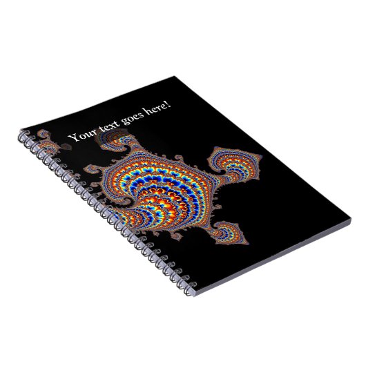 Dinozaur - Fraktal-Kunst Notizblock (Rechte Seite)