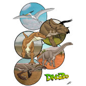 DinoZoo Dinosaurier Collage T-Shirt