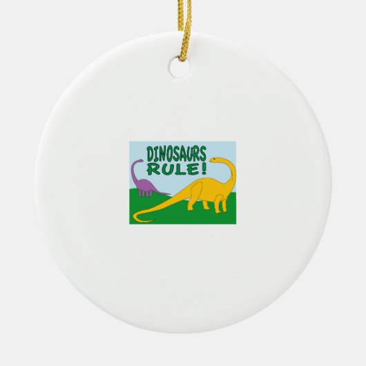 Dinsaurs Regel Keramikornament (Vorne)