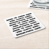 Diodydd/Getränke (Waliser) Rechteckiger Pappuntersetzer (angewinkelt)