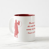 Diogenes-Armut (2) Zweifarbige Tasse (Vorderseite Links)