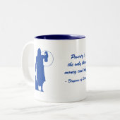 Diogenes-Armut (3) Zweifarbige Tasse (Vorderseite Links)