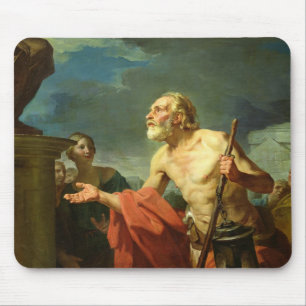 Diogenes, der für Almosen, 1767 fragt Mousepad
