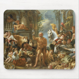 Diogenes, der nach einem ehrlichen Mann, c.1650-55 Mousepad
