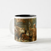 Diogenes, der nach einem ehrlichen Mann, c.1650-55 Zweifarbige Tasse (Vorderseite Links)