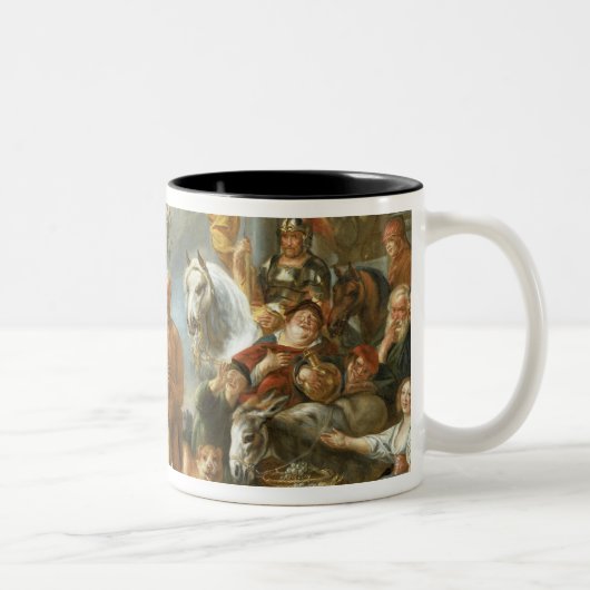 Diogenes, der nach einem ehrlichen Mann, c.1650-55 Zweifarbige Tasse (Rechts)