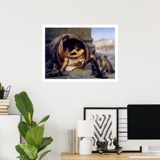 Diogenes & Dogs Poster Print von Gérôme (Heimbüro)