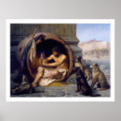 Diogenes & Dogs Poster Print von Gérôme (Vorne)