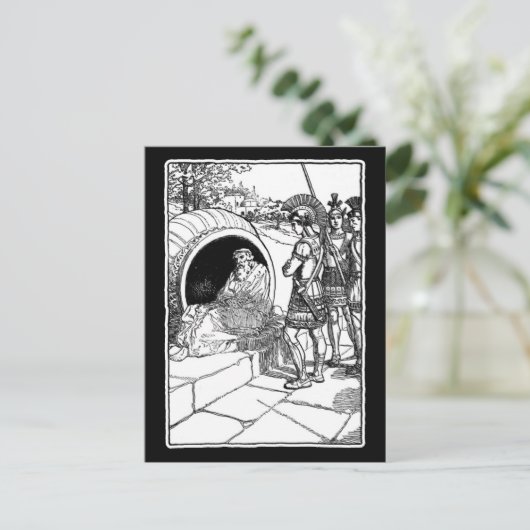Diogenes of Sinope Postkarte (Stehend Vorderseite)