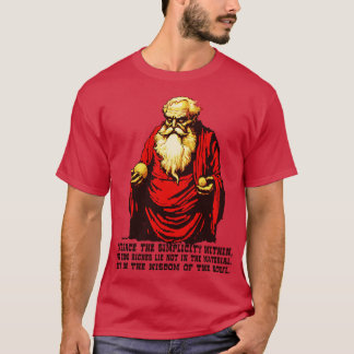 Diogenes Philosophen Weisheit über Einfachheit T-Shirt
