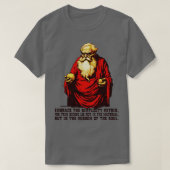 Diogenes Philosophen Weisheit über Einfachheit T-Shirt (Design vorne)