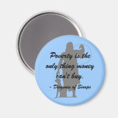 Diogenes Poverty Magnet (Vorderseite/Rückseite)