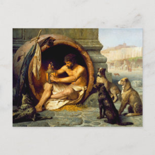 Diogenes von Jean-Leon Gerome Postkarte