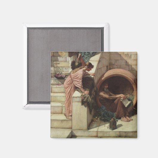 Diogenes von John William Waterhouse Magnet (Vorderseite/Rückseite)