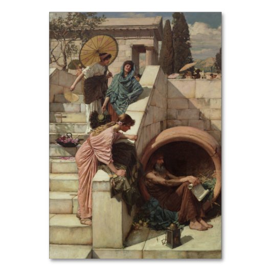Diogenes von John William Waterhouse Tischnummer (Vorderseite)