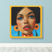 Dionne von KAB Premium Wrapped Canvas Leinwanddruck (Insitu (Holzboden))