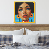 Dionne von KAB Premium Wrapped Canvas Leinwanddruck (Insitu (Schlafzimmer))