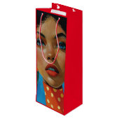 Dionne von KAB Wine Gift Bag Geschenktüte Für Weinflaschen (Rückseite Schrägansicht)