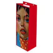 Dionne von KAB Wine Gift Bag Geschenktüte Für Weinflaschen (Vorderseite Schrägansicht)