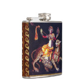 DIONYSOS MIT EINER SPEAR REITENDEN LEOPARD-griechi Flachmann (Rechts)