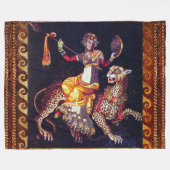 DIONYSOS MIT EINER SPEAR REITENDEN LEOPARD-griechi Fleecedecke (Vorderseite (Horizontal))