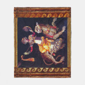 DIONYSOS MIT EINER SPEAR REITENDEN LEOPARD-griechi Fleecedecke (Vorderseite)