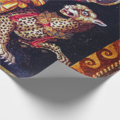 DIONYSOS MIT EINER SPEAR REITENDEN LEOPARD-griechi Geschenkpapier (Ecke)