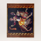 DIONYSOS MIT EINER SPEAR REITENDEN LEOPARD-griechi Puzzle (Vertikal)