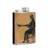 Dionysos mit Weinfall Flachmann (Rechts)