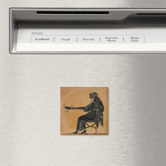 Dionysos mit Weinfall Magnet (In Situ (Geschirrspüler))
