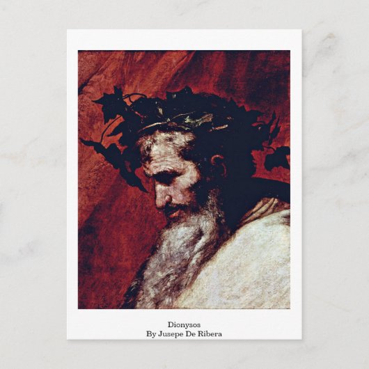 Dionysos von Jusepe de Ribera Postkarte (Vorderseite)