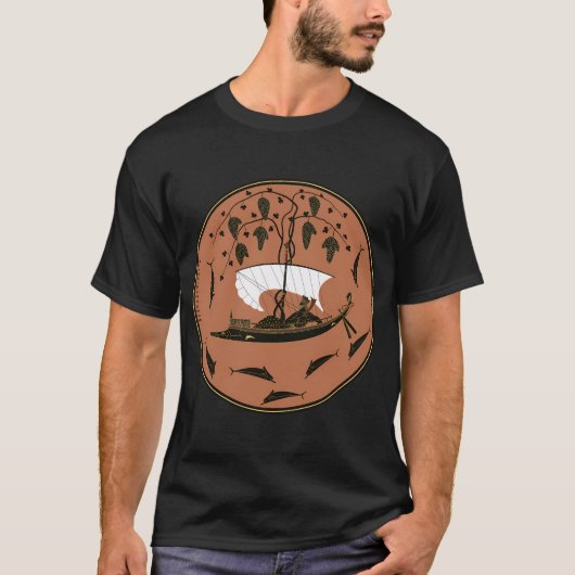Dionysus Cup Altes Griechisches Kylix von Exekias T-Shirt (Vorderseite)